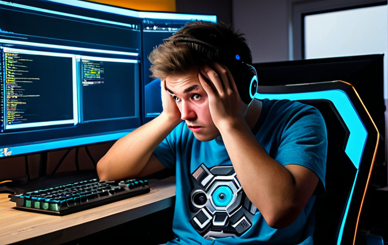 Frustrated Gamer**

A frustrated young adult gamer sitting at a computer, hands on head, staring at a League of Legends loading screen with a high ping indicator. Background is a dimly lit room with gaming peripherals. Fully clothed, wearing a casual t-shirt. Safe for work, appropriate content, family-friendly, perfect anatomy, natural proportions, professional digital art style, high quality.

**