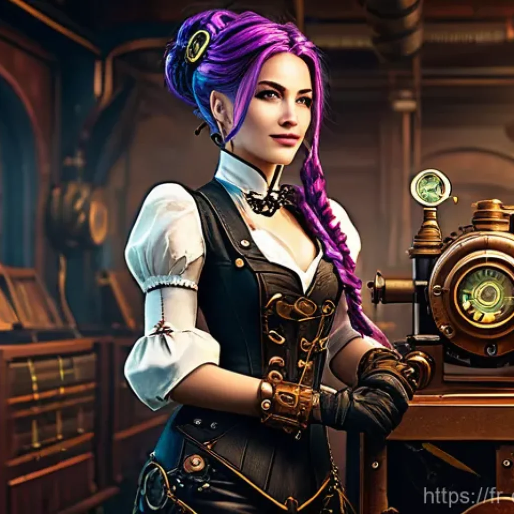 LOL 커뮤니티 팬아트 모음 - **Steampunk Jinx**: The text specifically mentions the user's positive reaction to a steampunk Jinx ...