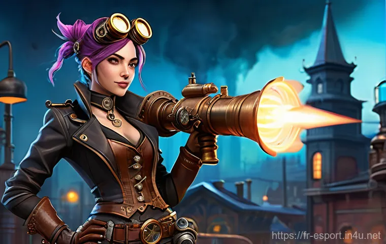 LOL 커뮤니티 팬아트 모음 - **Steampunk Jinx**: The text specifically mentions the user's positive reaction to a steampunk Jinx ...