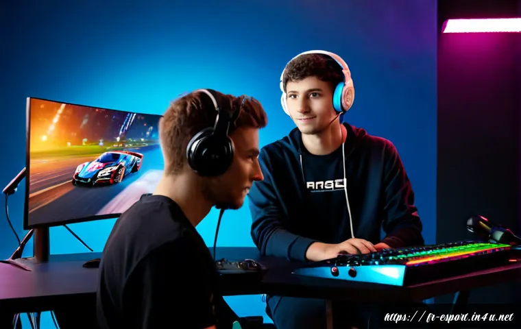e스포츠 콘텐츠 크리에이터 인터뷰 - Photorealistic esports content creator interview in a modern Paris streaming studio, French intervie...